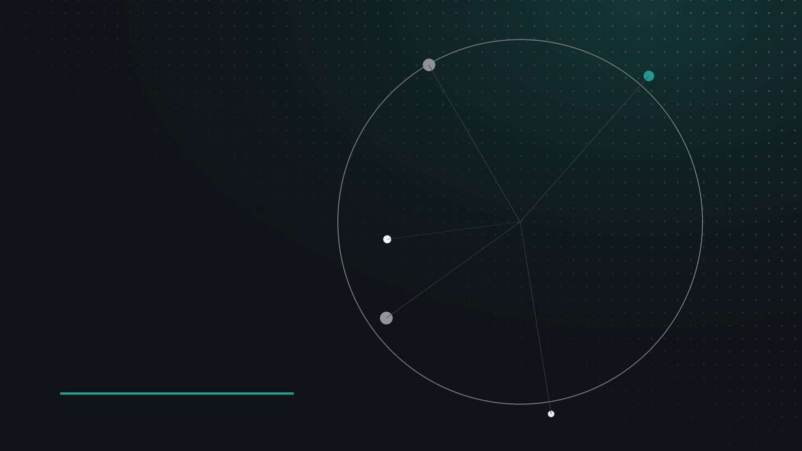 Abstract geometric artwork in the practice palette